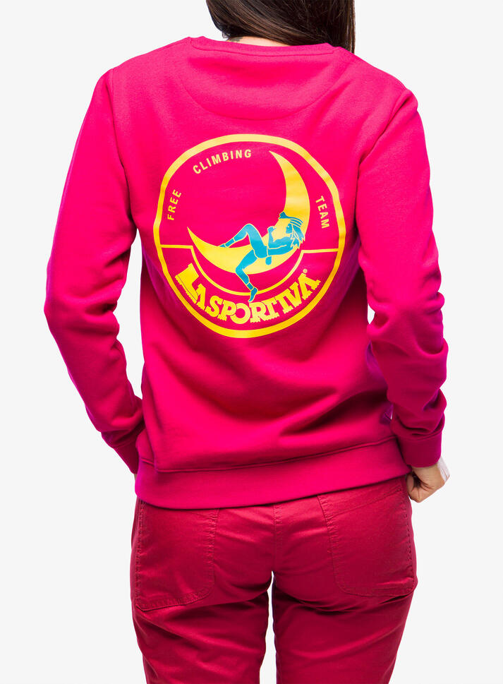 Bluza bez kaptura damska La Sportiva Climbing on the Moon Sweatshirt