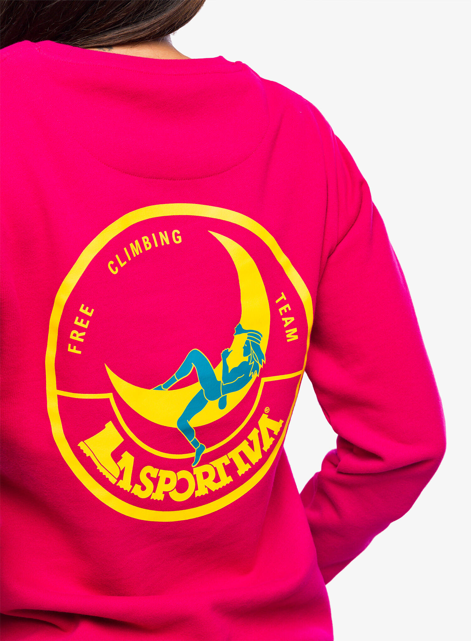 Bluza bez kaptura damska La Sportiva Climbing on the Moon Sweatshirt 7/7