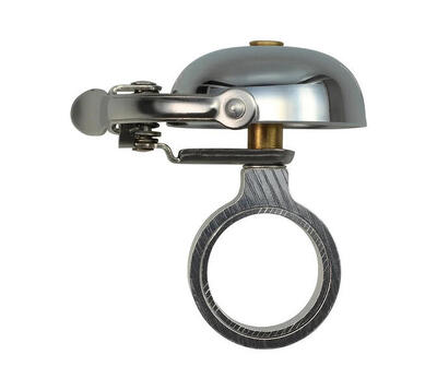 Fietsbel | mini suzu | verchroomd | headset spacer mount | crane bell