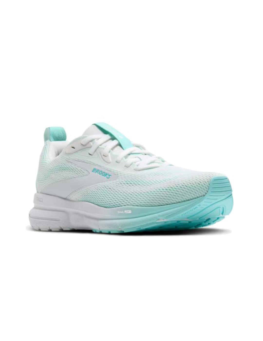 Tênis feminino Brooks Trace 4 branco. 2/6