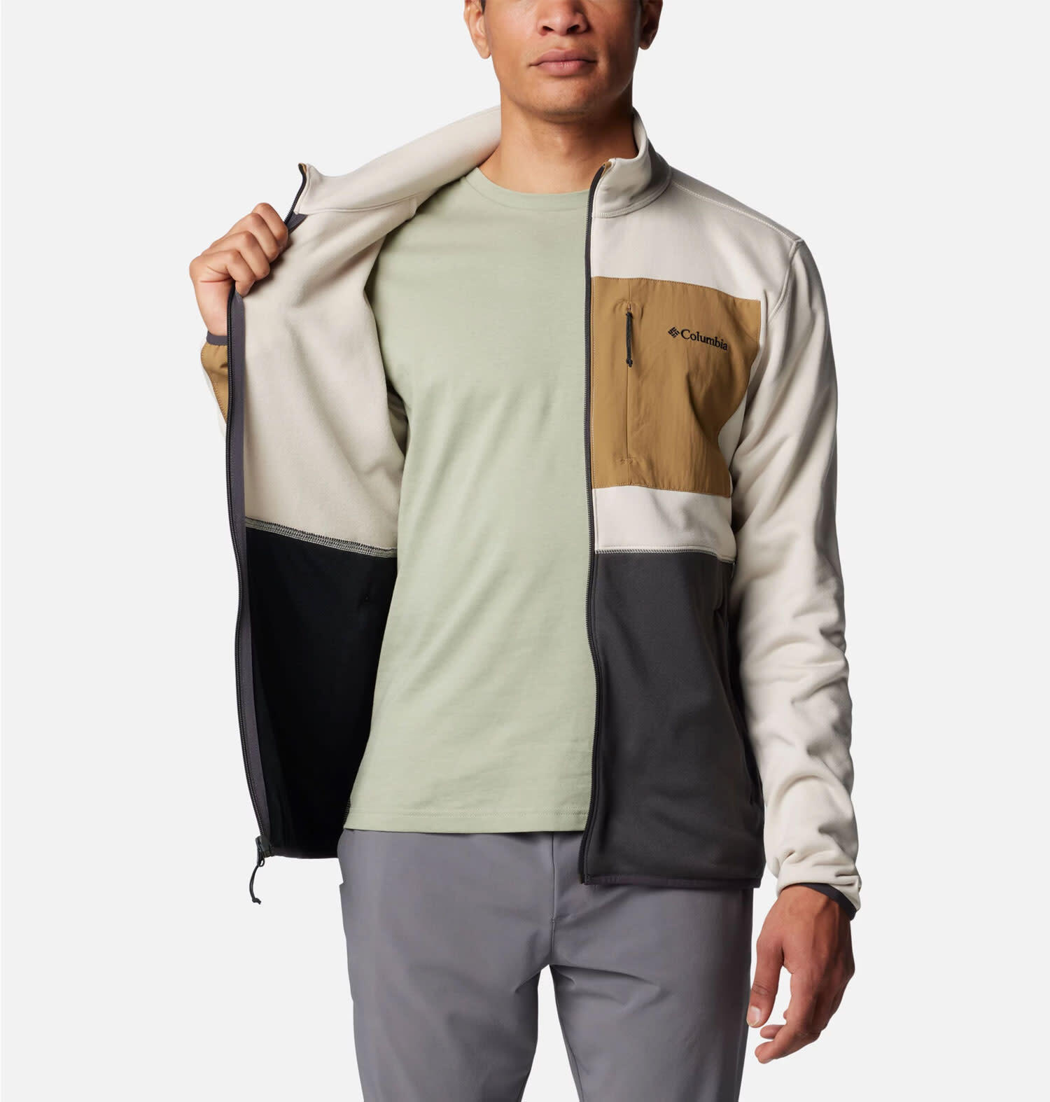 Fleece Pullover Herren - COLUMBIA Hike Full - DarkStone 5/7