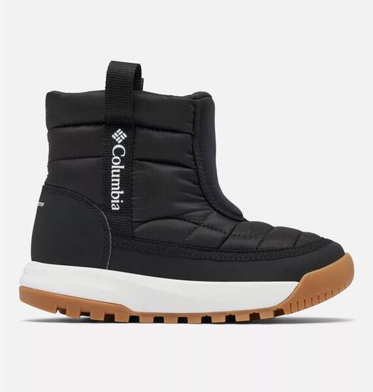 Chaussures Dhiver Femme - COLUMBIA YOUTH Snowtrot Mid - Black/Sea Salt