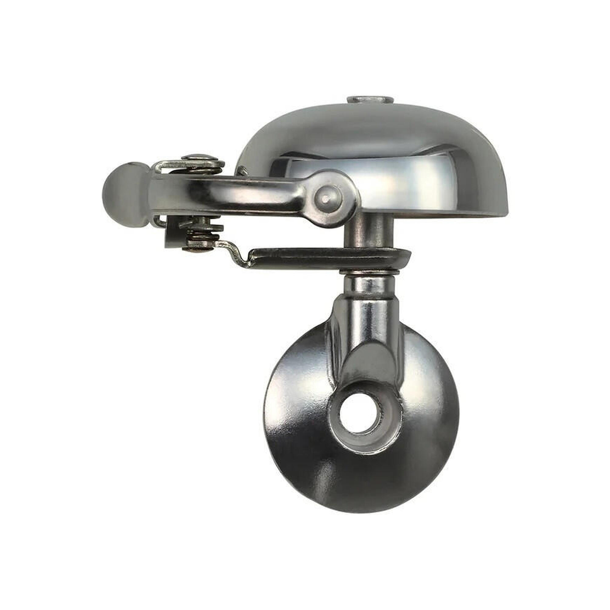 Dzwonek rowerowy | Mini Suzu | Matowa srebrna | Montaż na kierownicę | Dzwonek C