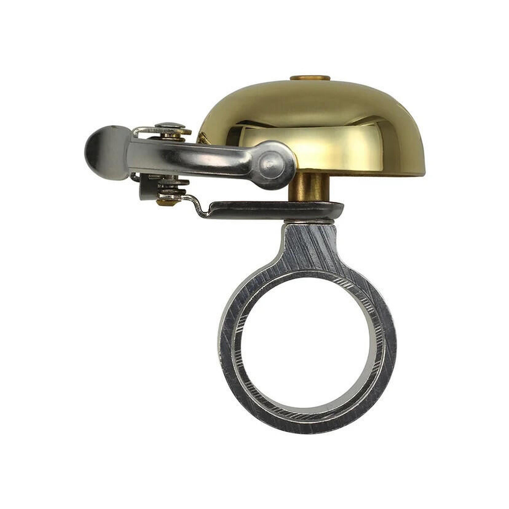 Dzwonek rowerowy | Mini Suzu | Złoty | Uchwyt na dystans do sterów | Dzwonek Cra