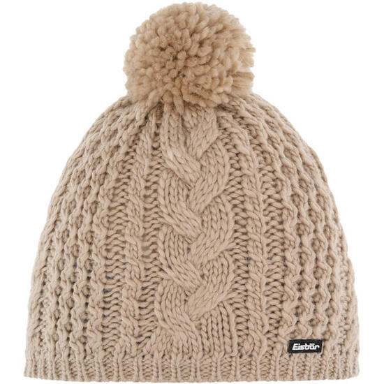 Berretto Afra donna invernale in pile con pompon caldo merino