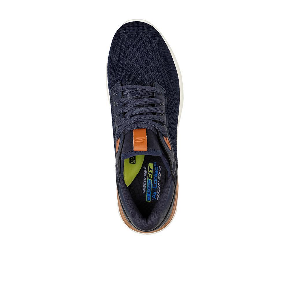 Zapatillas Deportivas Caminar Hombre Skechers 210406_NVY Azul marino Elásticos 3/6