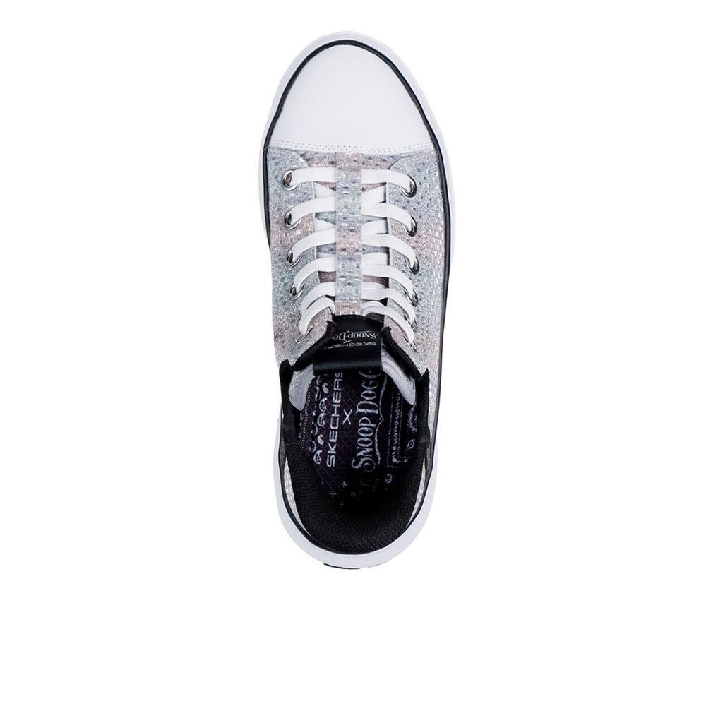 Tênis Snoop One Feminino Skechers Brilhantes 3/4
