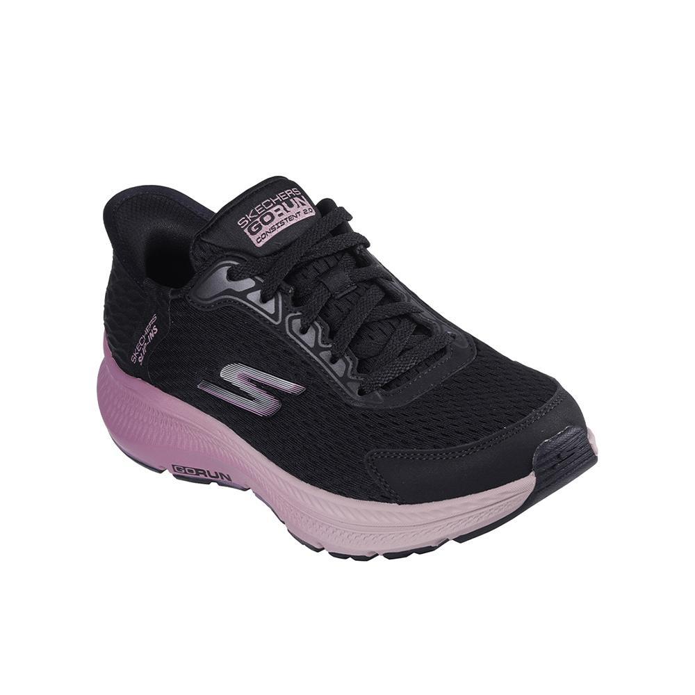 Sapatilhas Desportivas Caminhada Mulher Skechers 128627_BKMV Pretos Atacadores 2/4
