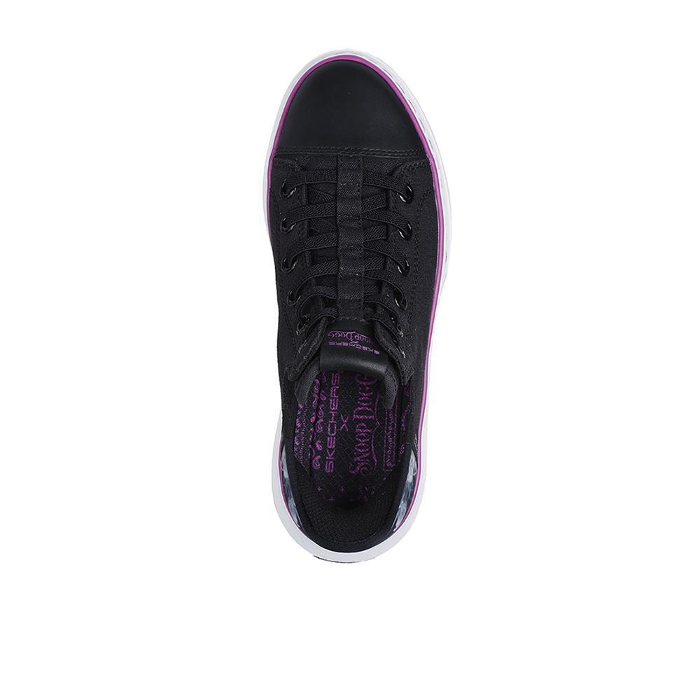 Tênis Pretos Skechers Snoop One Femininos 3/4