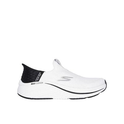 Zapatillas Deportivas Caminar Mujer Skechers 129611_WBK Blancas sin Cordones