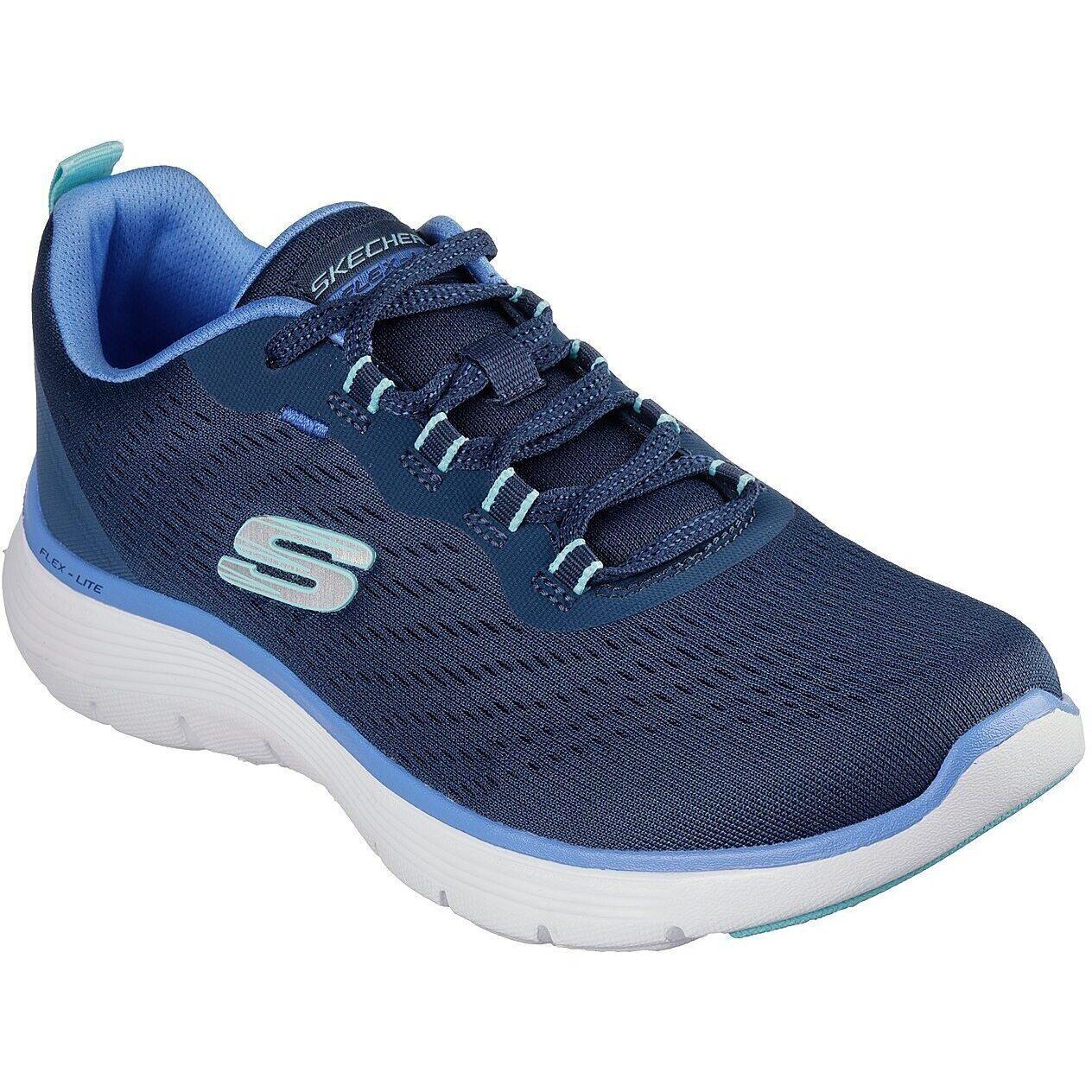 Baskets Skechers Flex Appeal 5.0, Bleu, Femmes 3/5
