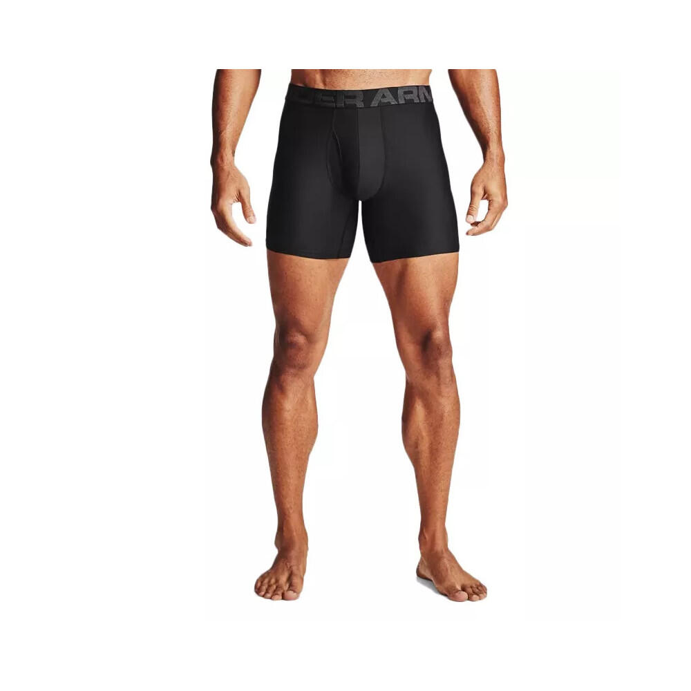 Caleçon Under Armour tech Boxerjock 6" Noir pour homme 4/6