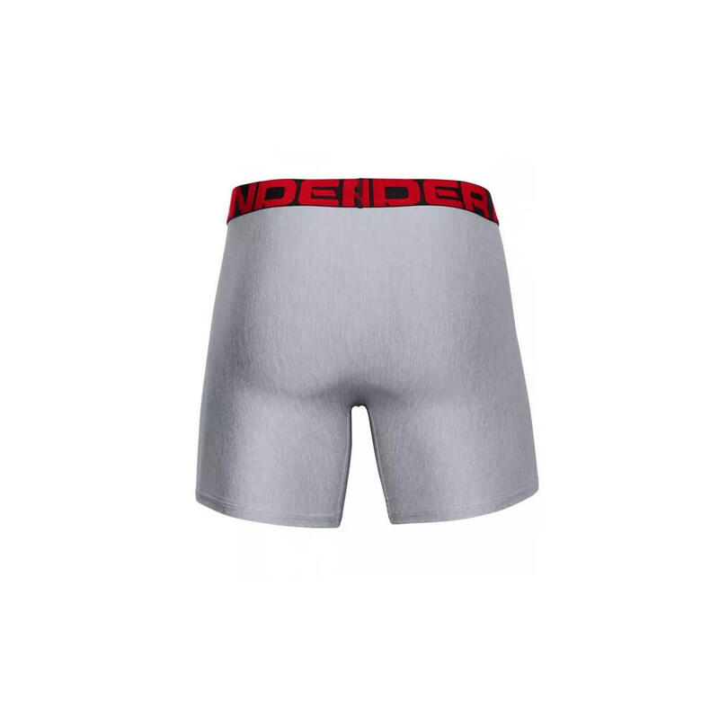 Férfi boxeralsó, Under Armour Charged Tech 6in 2 Pack, szürke
