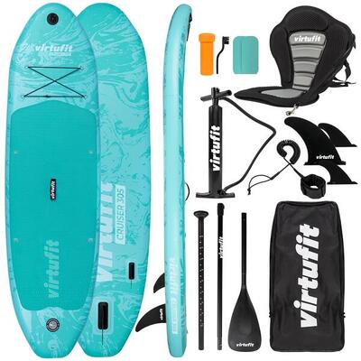 Opblaasbaar supboard - cruiser 305 - turquoise - met accessoires