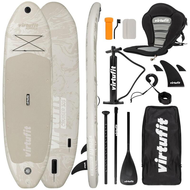 Opblaasbaar Supboard - Cruiser 305 - Sand Beige - Met accessoires