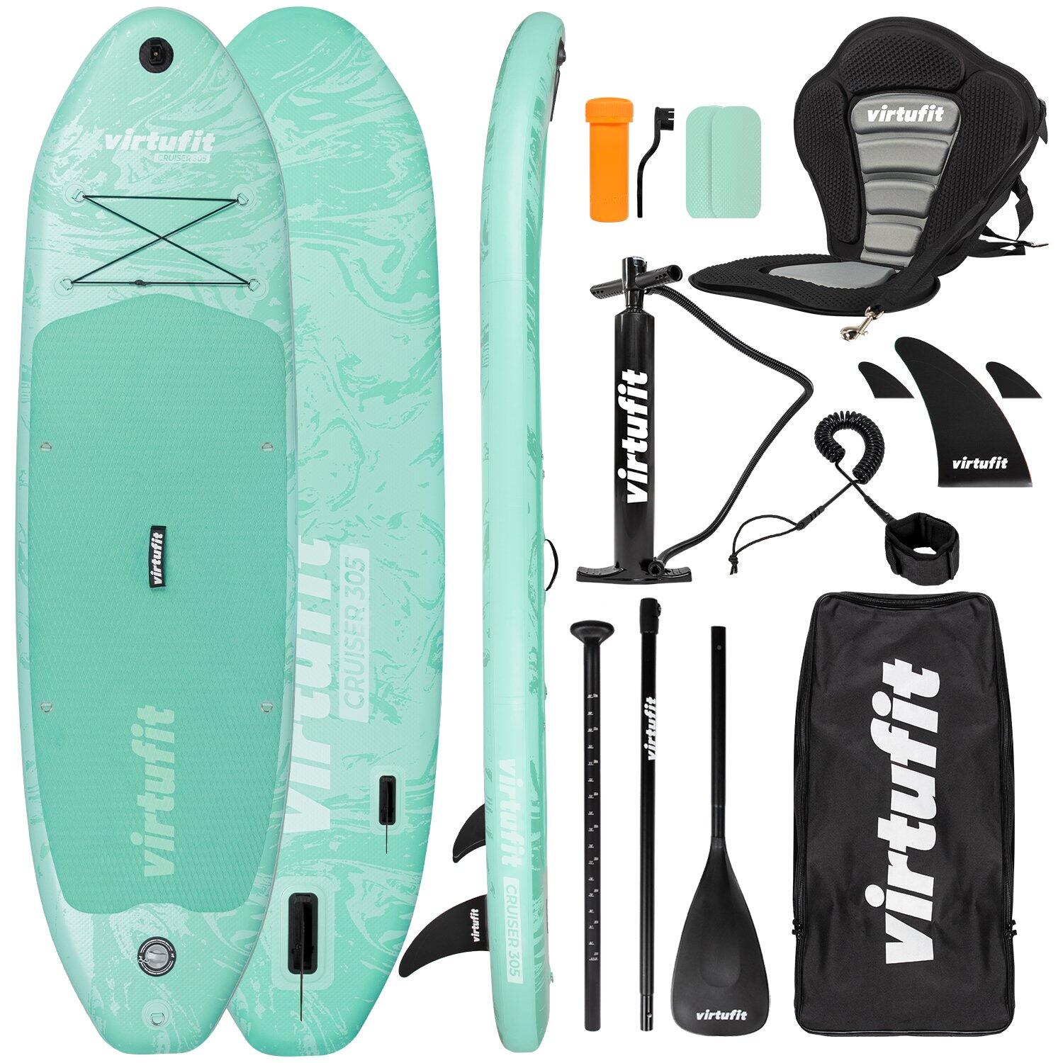 VIRTUFIT Opblaasbaar Supboard - Cruiser 305 - Mint - Met accessoires