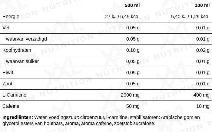 Burner Drink - Suikervrije Sportdrank, L-Carnitine - Sinaasappel - (6x500ml) 2/2