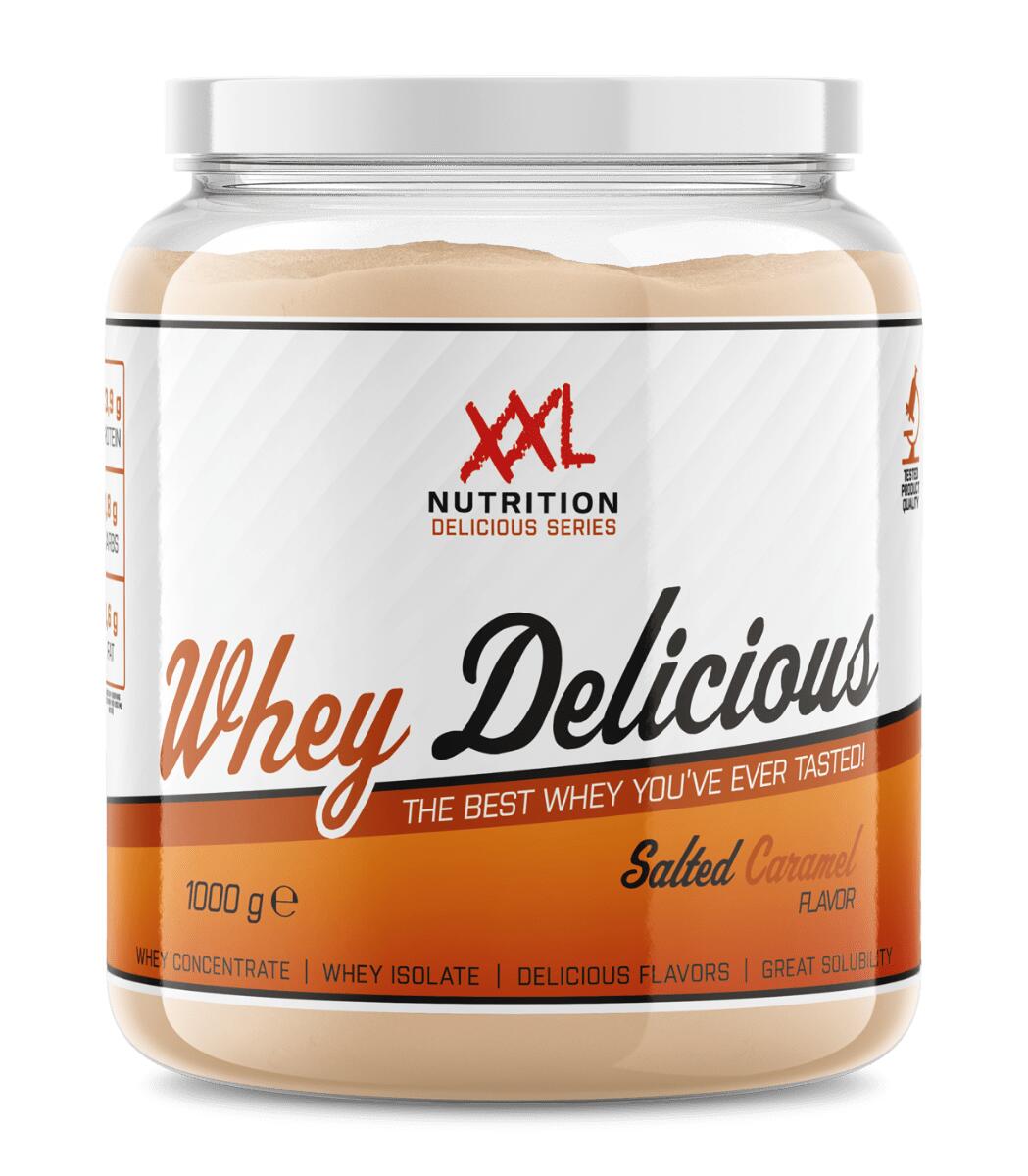 XXL NUTRITION Whey Delicious - 80% Eiwit, Proteïne Poeder - Gezouten Karamel -1000g (33 shakes