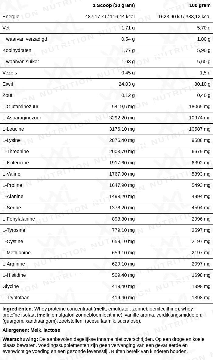 Whey Delicious - 80% Eiwit, Proteïne Poeder - Vanille - 450 gram (15 shakes) 2/2
