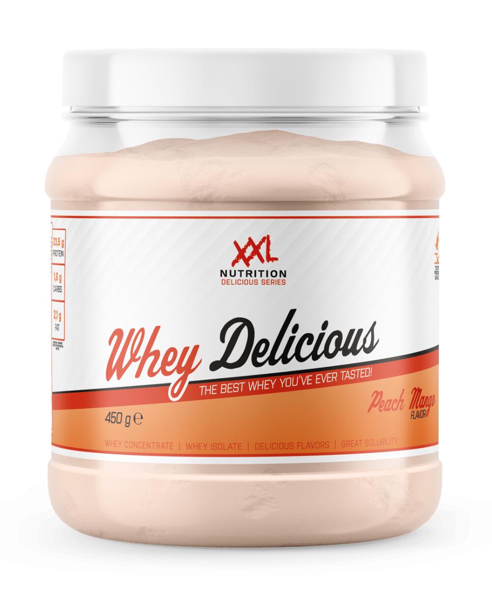 XXL NUTRITION Whey Delicious - Eiwitpoeder - Proteïne Poeder - Perzik Mango - 450 gram
