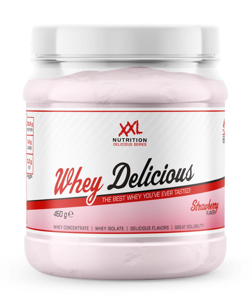 XXL NUTRITION Whey Delicious - Eiwitpoeder - Proteïne Poeder - Aardbei - 450 gram
