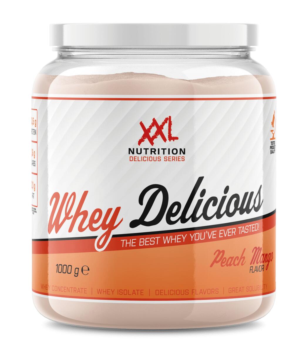 XXL NUTRITION Whey Delicious - Proteïne Poeder - Perzik / Mango - 1000 gram