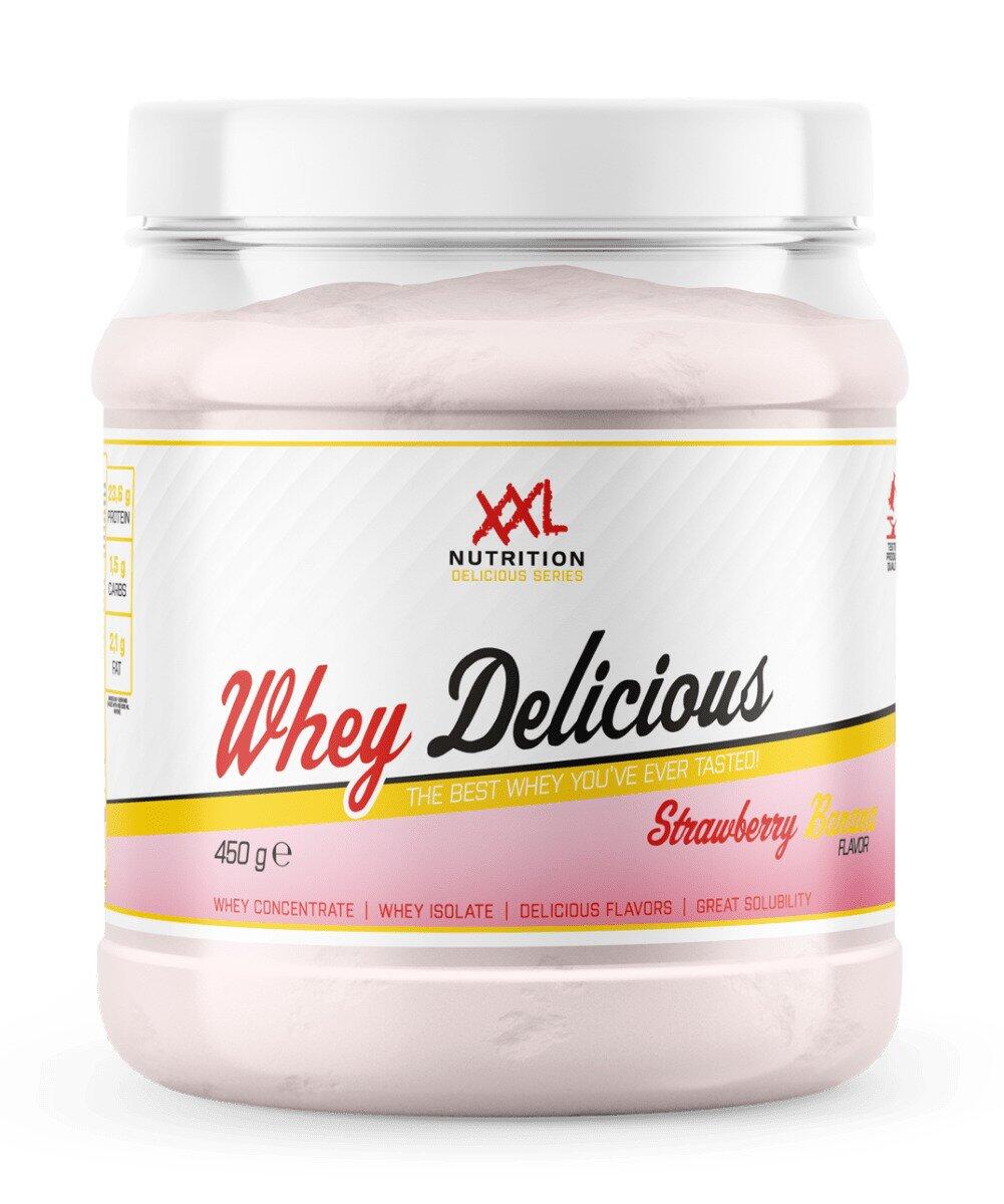 XXL NUTRITION Whey Delicious - Eiwitpoeder - Proteïne Poeder - Aardbei Banaan - 450 gram