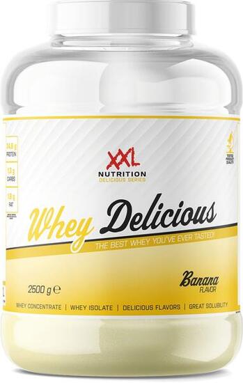 Whey Delicious - 80% Eiwit, Proteïne Poeder - Banaan - 2500 gram (83 shakes)