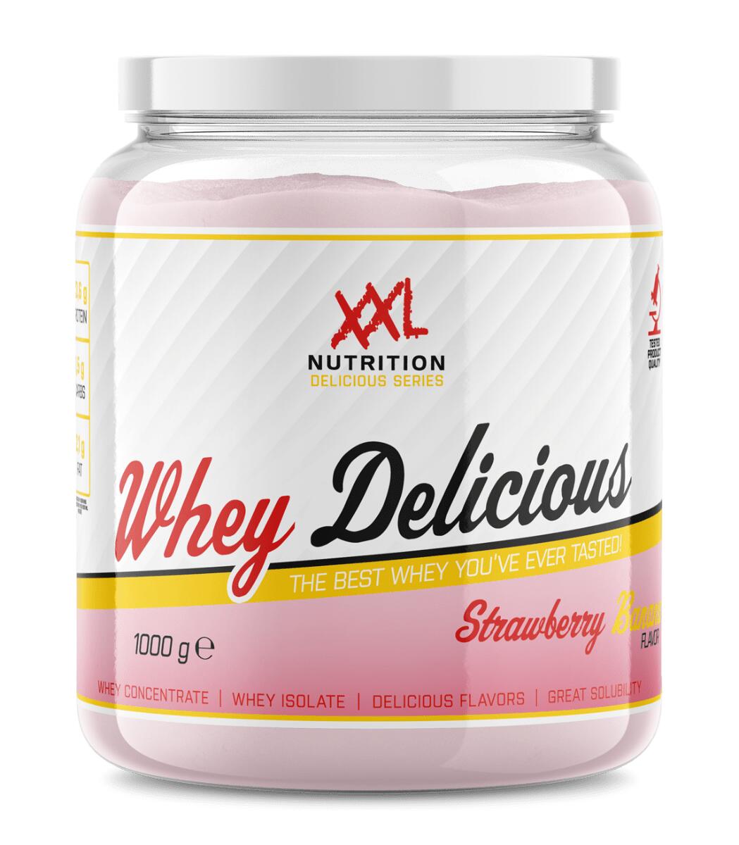 XXL NUTRITION Whey Delicious - Proteïne Poeder - Aardbei Banaan - 1000 gram