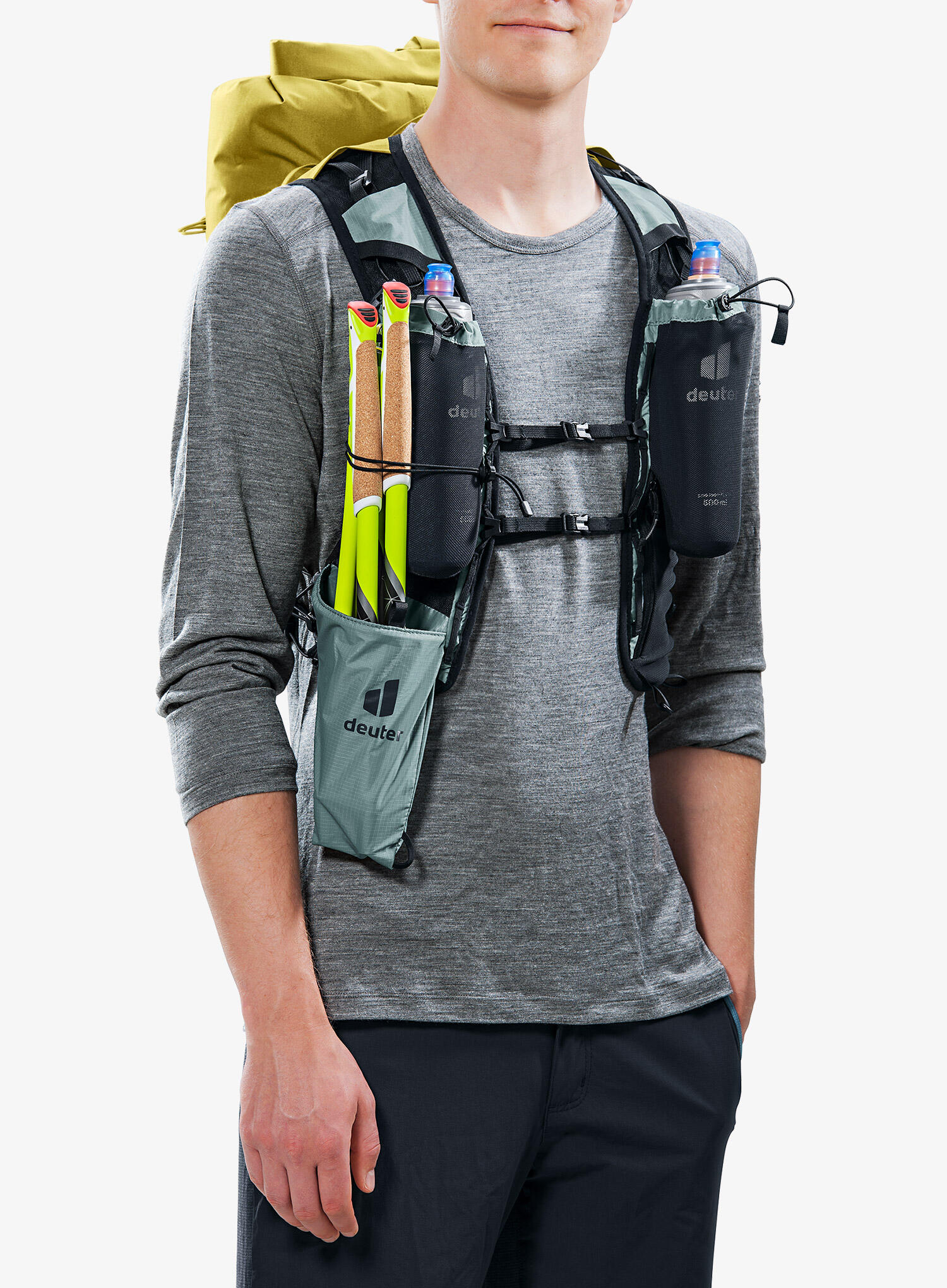 Sac à dos Deuter Vertrail 16 Turmeric Teal 16L léger étanche système dorsal Lite 4/7