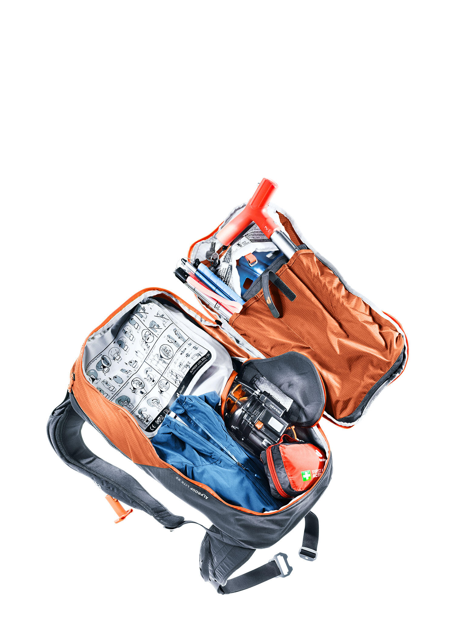 Plecak lawinowy Deuter Alproof Lite 22 - chestnut/black 6/7