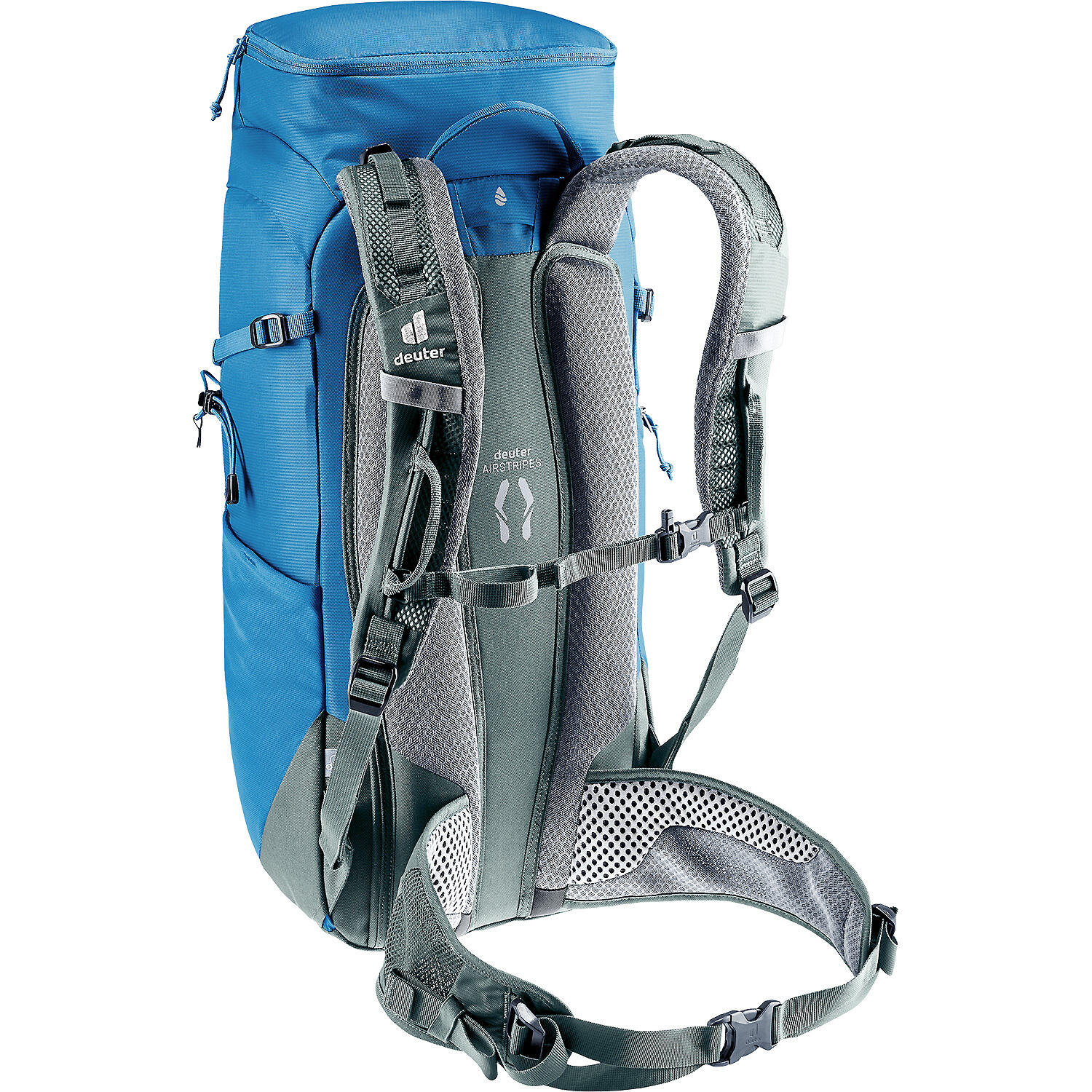 Mochila Deuter Trail 24 Wave Ivy 24 L ventilada en materiales reciclados 2/7