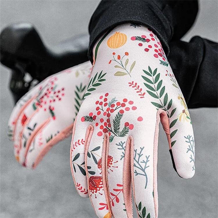 Par de guantes de ciclismo antideslizantes para mujer 5/6
