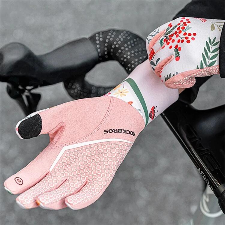 Par de guantes de ciclismo antideslizantes para mujer 4/6