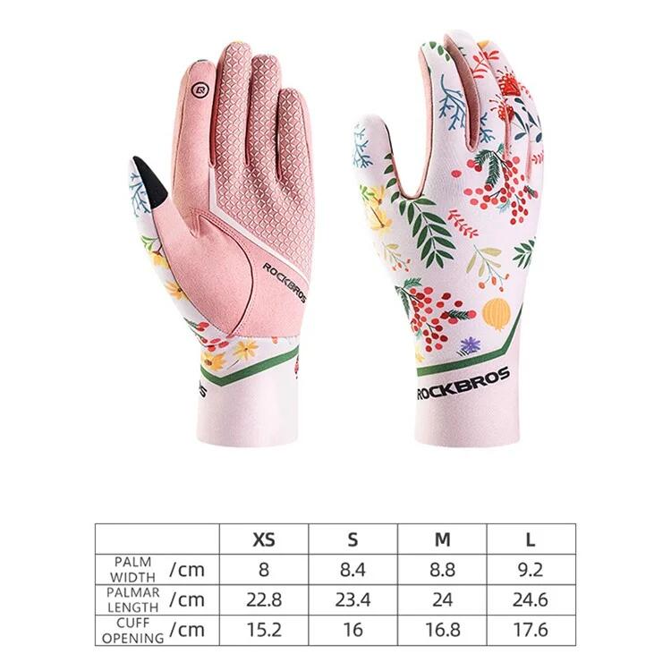 Par de guantes de ciclismo antideslizantes para mujer 6/6