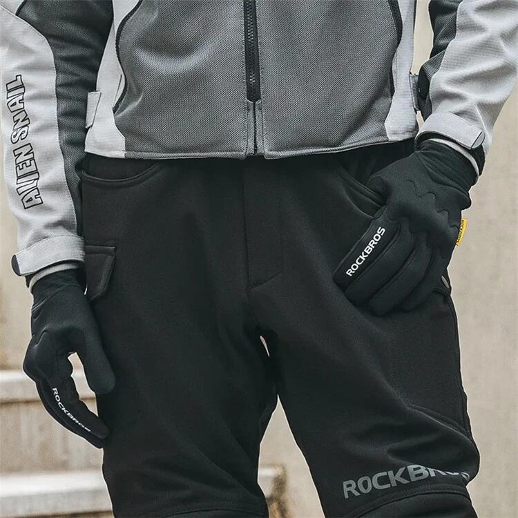Par de guantes de ciclismo exteriores antideslizantes con pantalla táctil 5/6