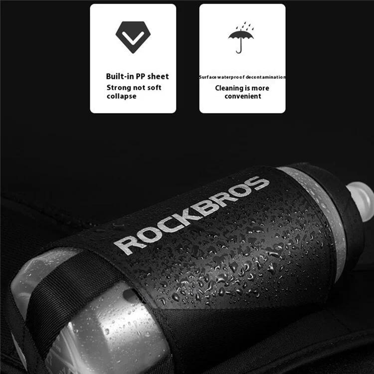 Riñonera para correr y ciclismo 1L con porta-botellas 3/7