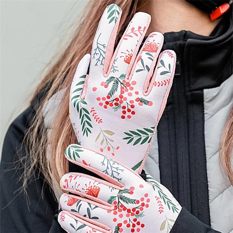 Par de guantes de ciclismo antideslizantes para mujer 2/6