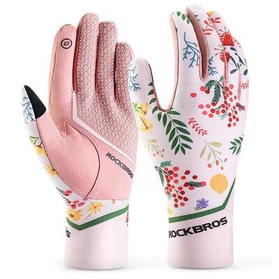 Paar antislip dames fiets handschoenen