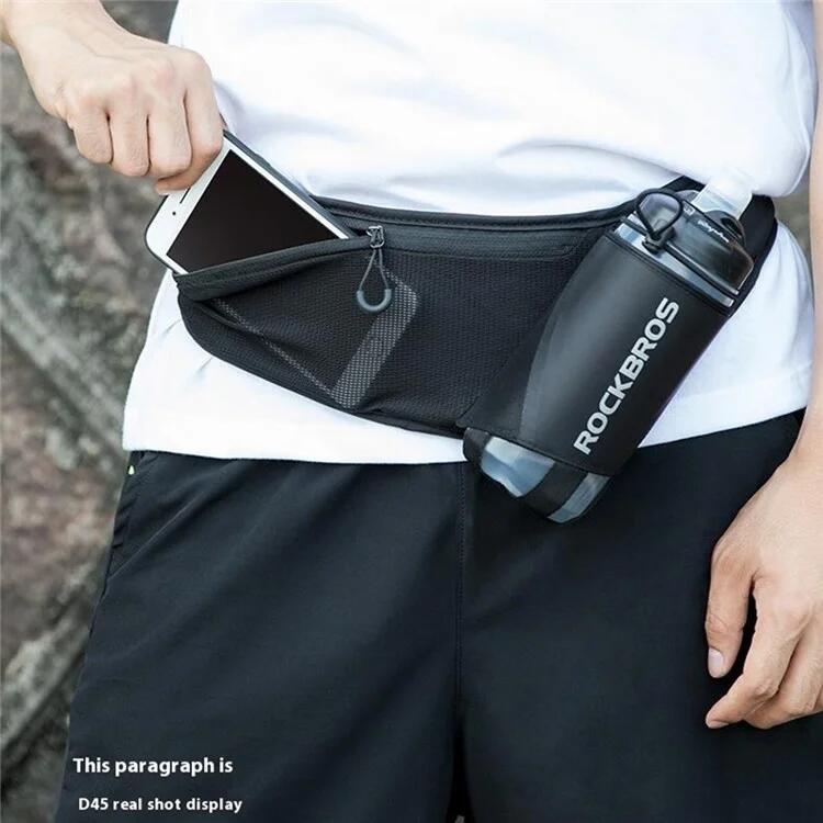 Riñonera para correr y ciclismo 1L con porta-botellas 4/7