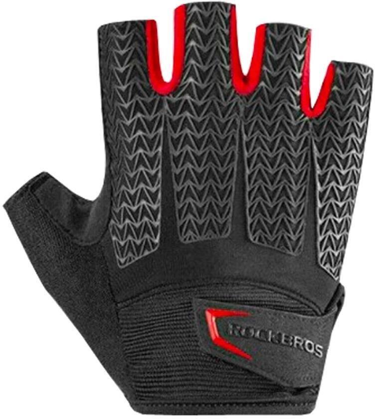 ROCKBROS Paar atmungsaktive Fahrradhandschuhe mit halben Fingern für den Außenbereich