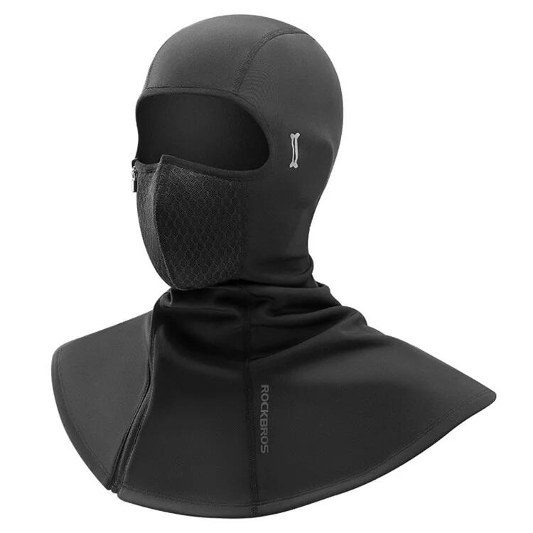 Balaclava completa, corta-vento, quente, com adesivo