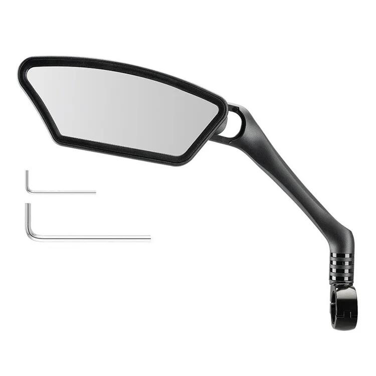 ROCKBROS Espelho retrovisor para bicicleta de aço inoxidável, rotação de 360° - Esquerdo