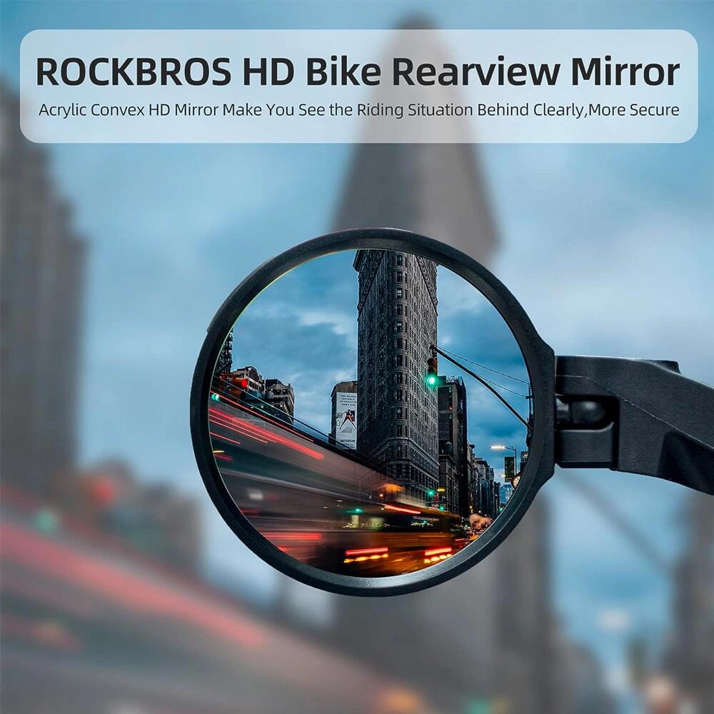 Rechter fietsachterspiegel Rockbros - Zwart 4/5