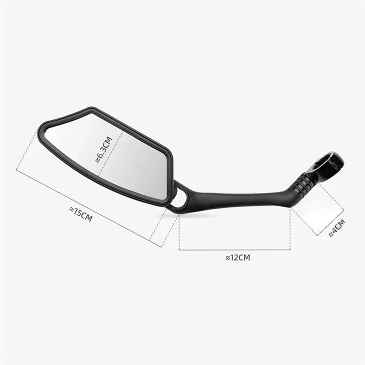 Espelho retrovisor para bicicleta de aço inoxidável, rotação de 360° - Direito 7/7