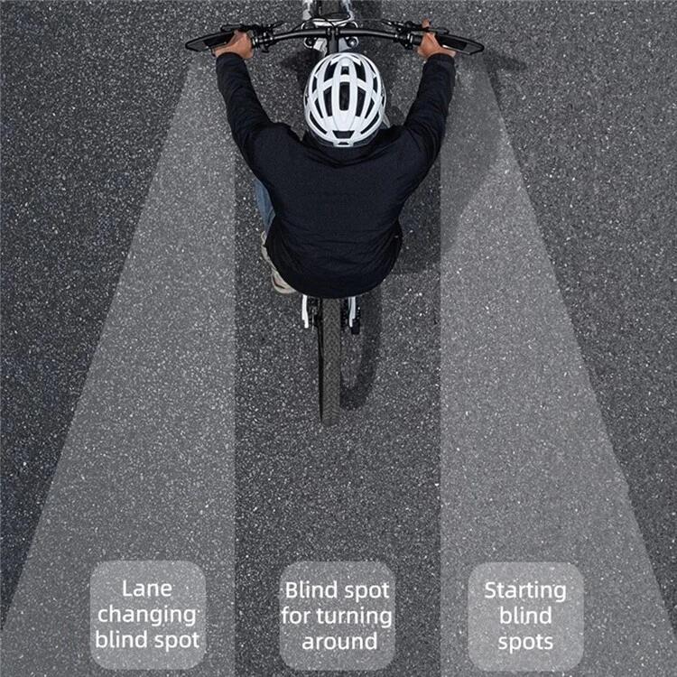 Espelho retrovisor para bicicleta de aço inoxidável, rotação de 360° - Direito 4/7