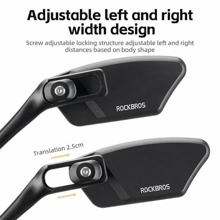 Espelho retrovisor para bicicleta de aço inoxidável, rotação de 360° - Direito 3/7