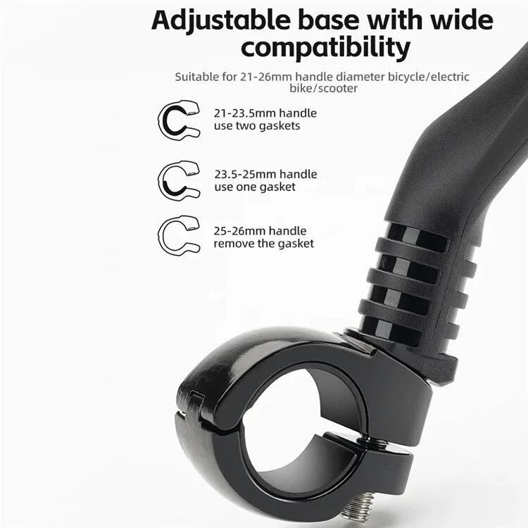 Espelho retrovisor para bicicleta de aço inoxidável, rotação de 360° - Direito 5/7