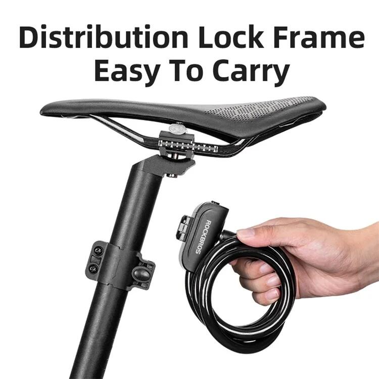 Antivol de Vélo ROCKBROS RKS515 Enroulable en Acier 6/7