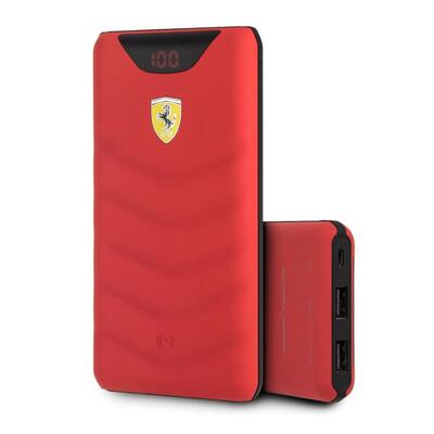 Draadloze ferrari powerbank 10000 mah - rood